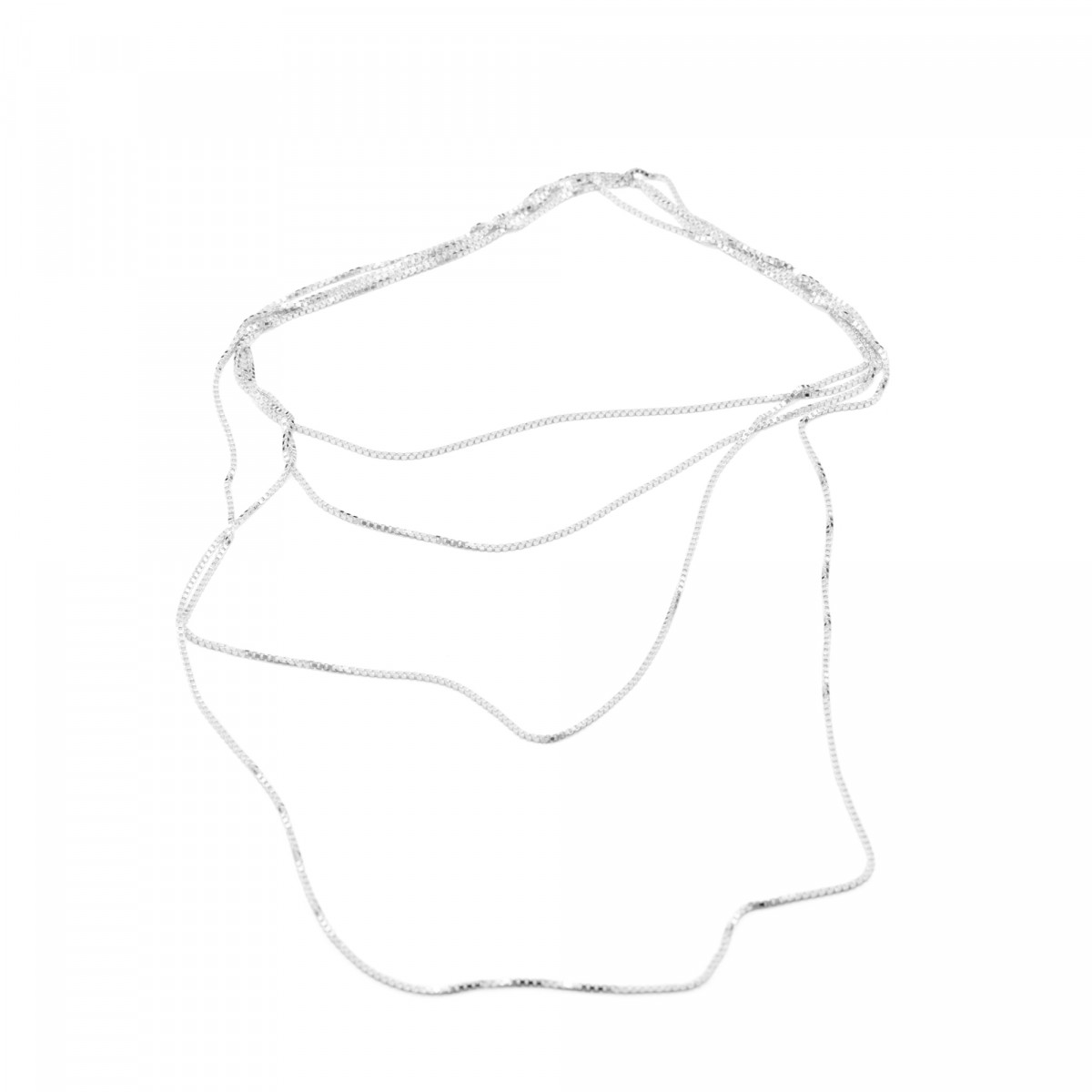 Jonathan Radetz Jewellery Kette fineENDLESS, Silber 925, Sterlingsilber, Länge 120 cm, nahtlos, Handmade in Germany