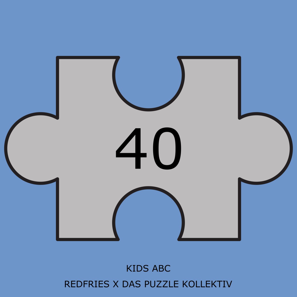 Das Puzzle Kollektiv - Puzzle "KIDS ABC" 40 Teile