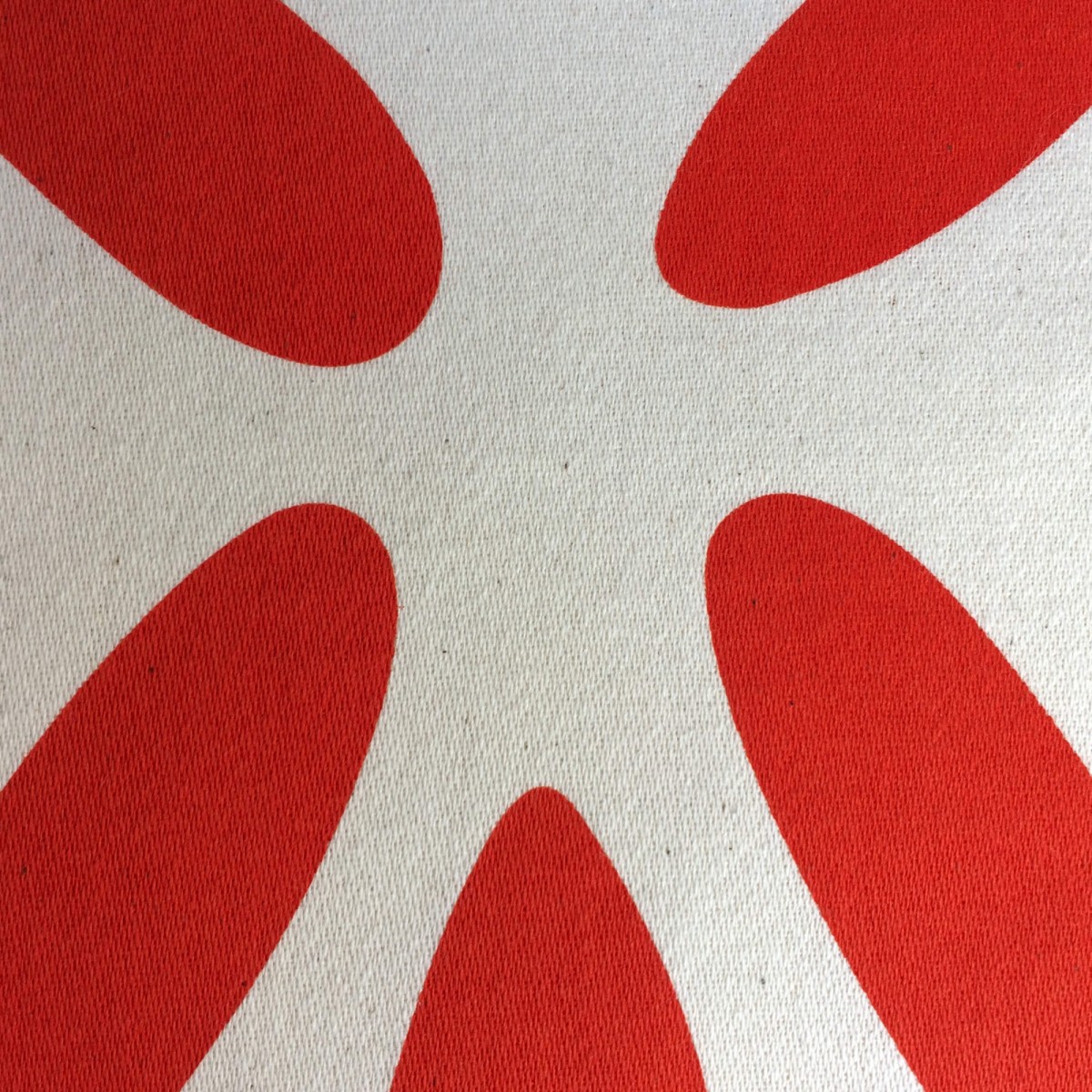 Print now - Riot later ● Kissen Sanddollar orange, Stoffsiebdruck