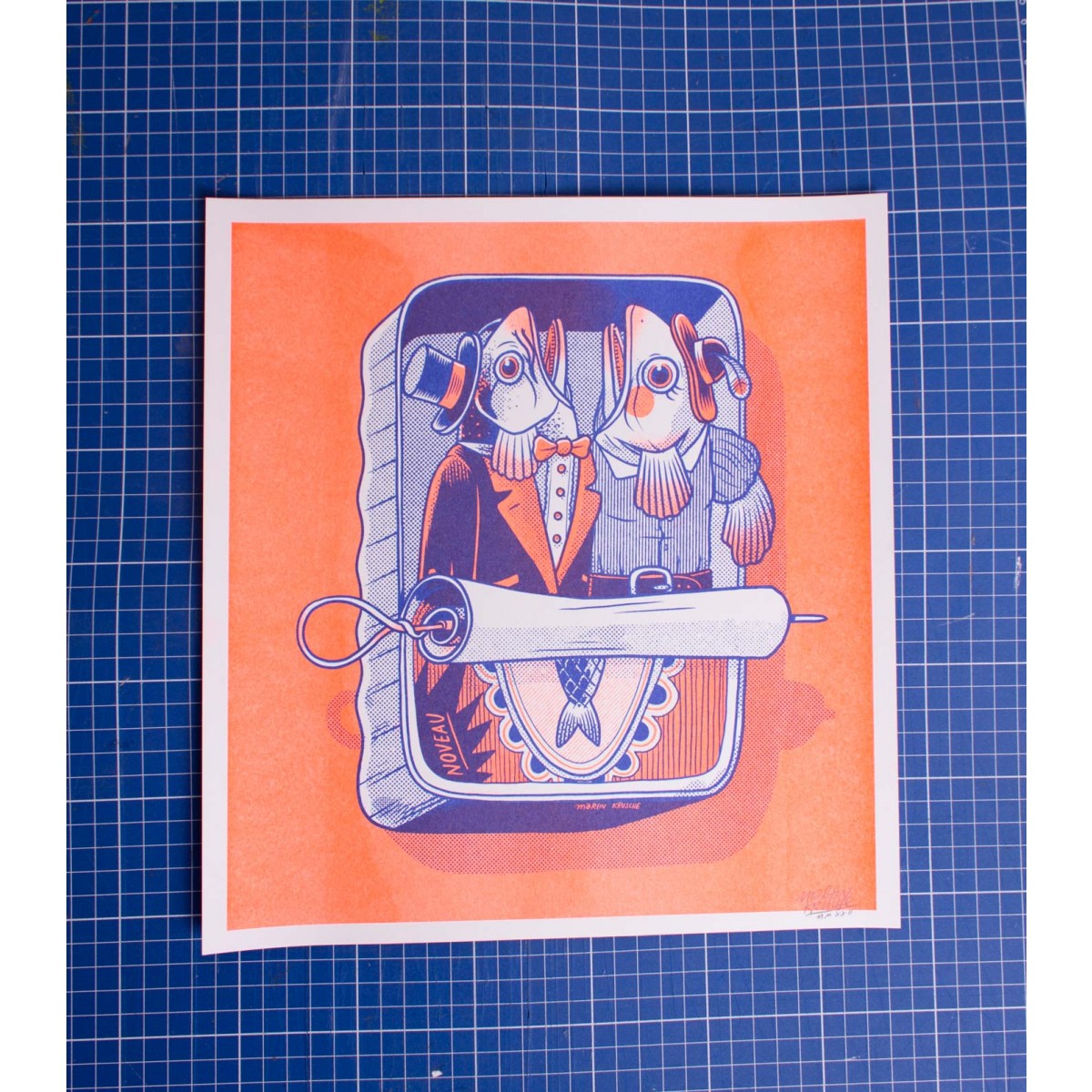 Martin Krusche - Risographie »Konserve« 29,7x32cm