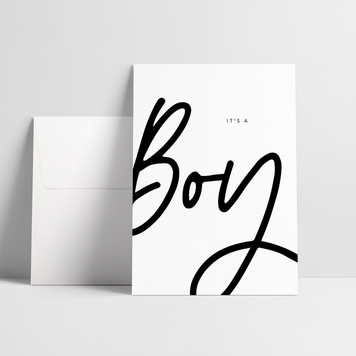 Love is the new black – Grußkarte "Boy"
