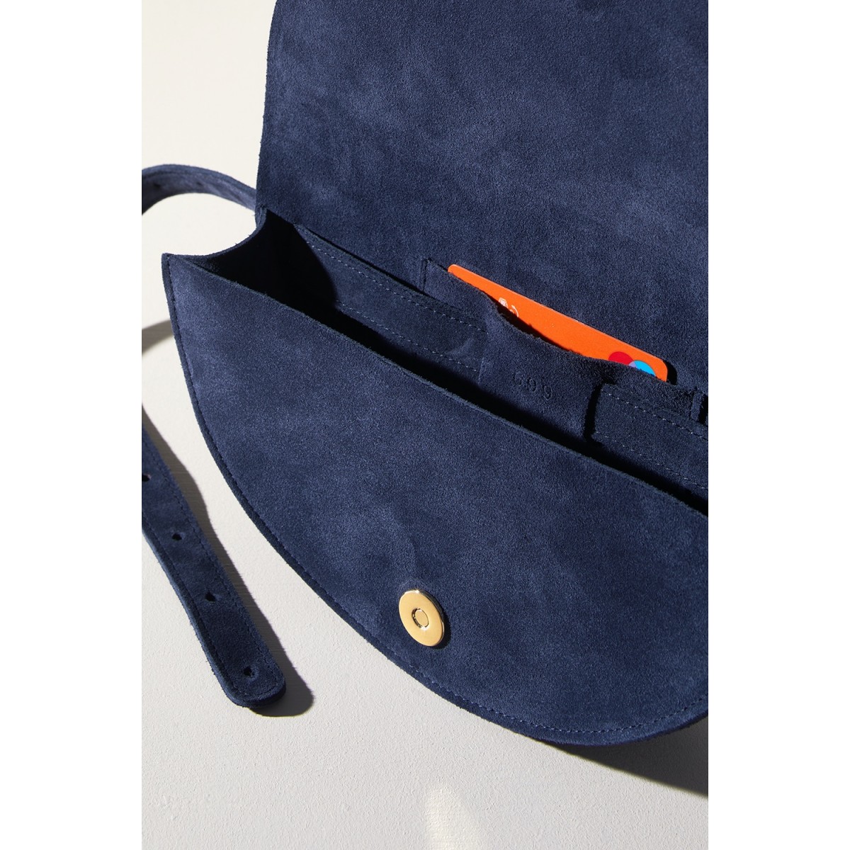 LELLOR Halfmoon Bag "Navy Blue"