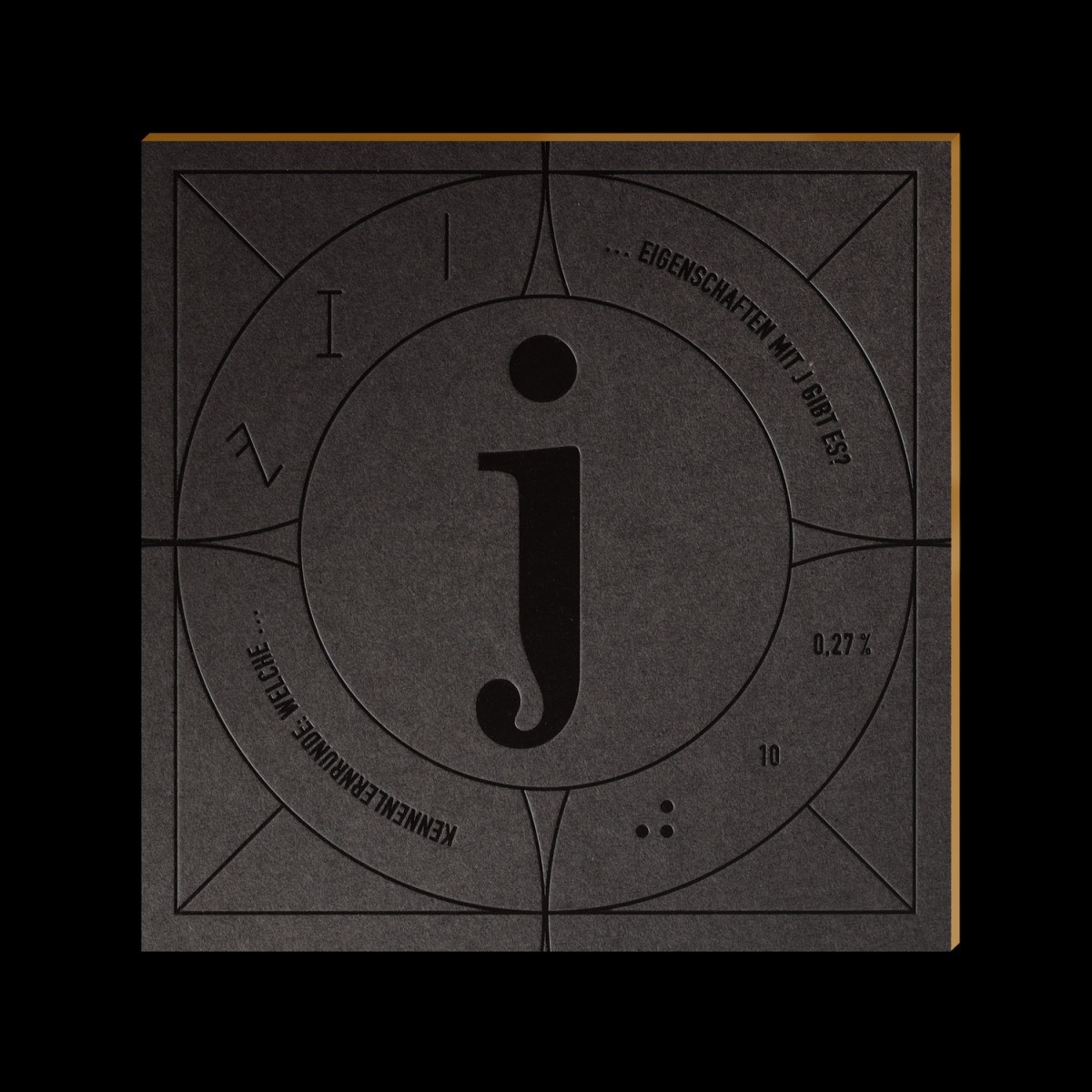 Untersetzer Letterdeckel Black Edition