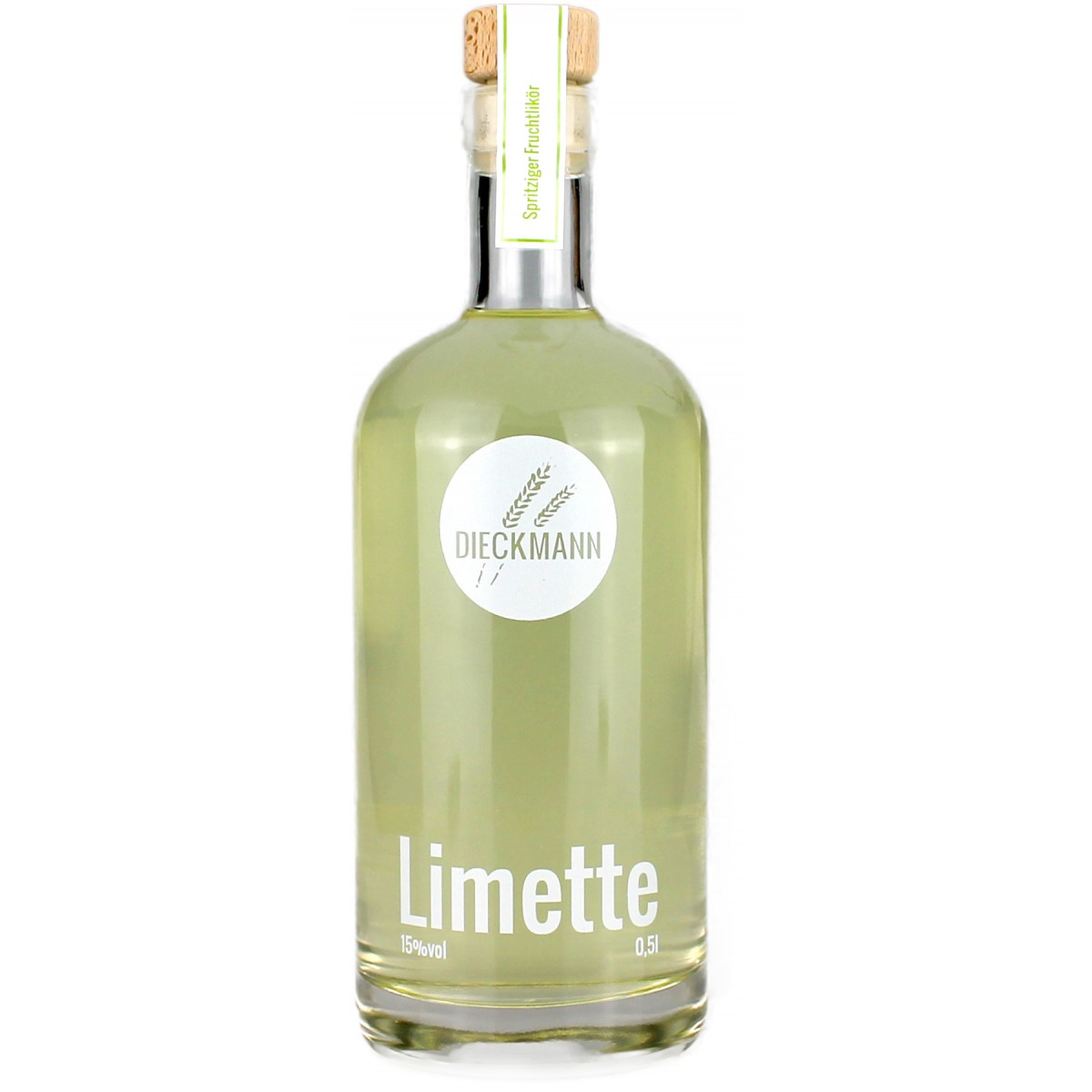Weizenbrennerei & Likörmanufaktur Dieckmann Limette - Fruchtlikör LIKÖR 15%vol., 0,5l