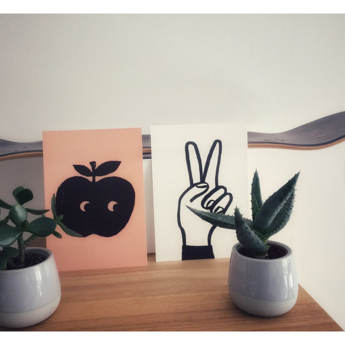 Postkarte – Print (DIN A5), Apfel