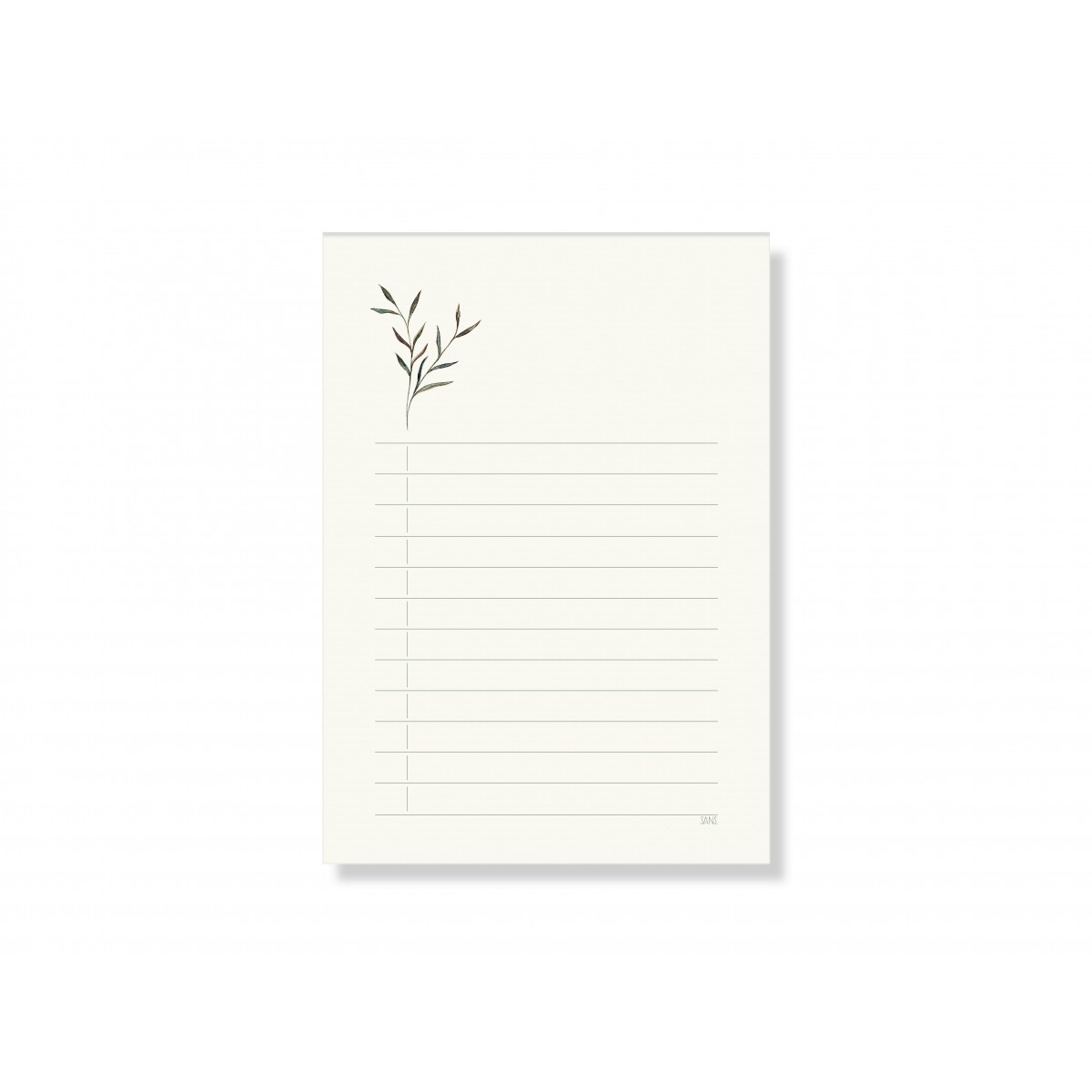 Notizblock A6, liniert - SANS.