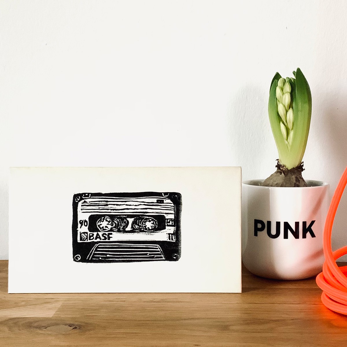 Retro - Musikkassette - Tape - K7
Linoldruck von papelami