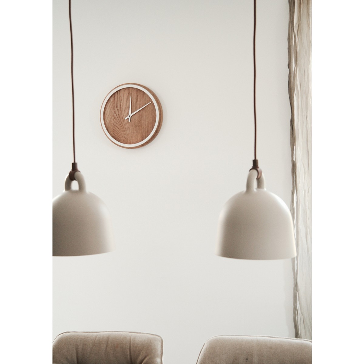 OTONO-DESIGN Wanduhr Madera Eiche 