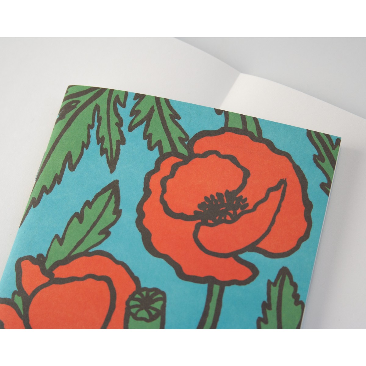 2er Set Notizhefte mit Mohnblumen // Papaya paper products
