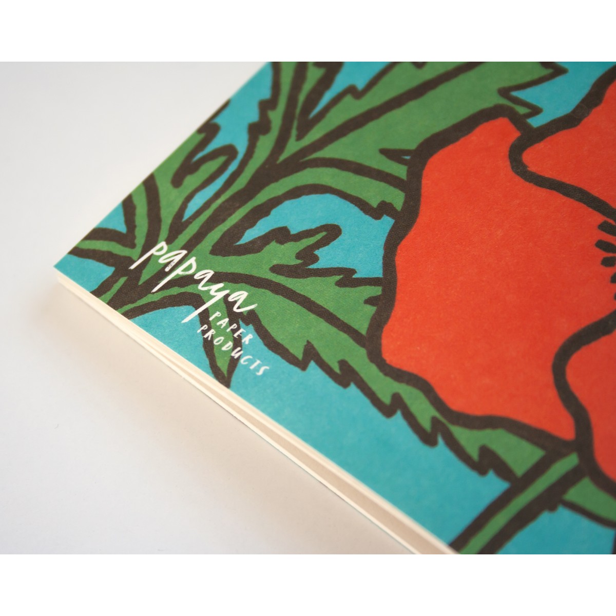 Notizheft A6 mit Mohnblumen // Papaya paper products