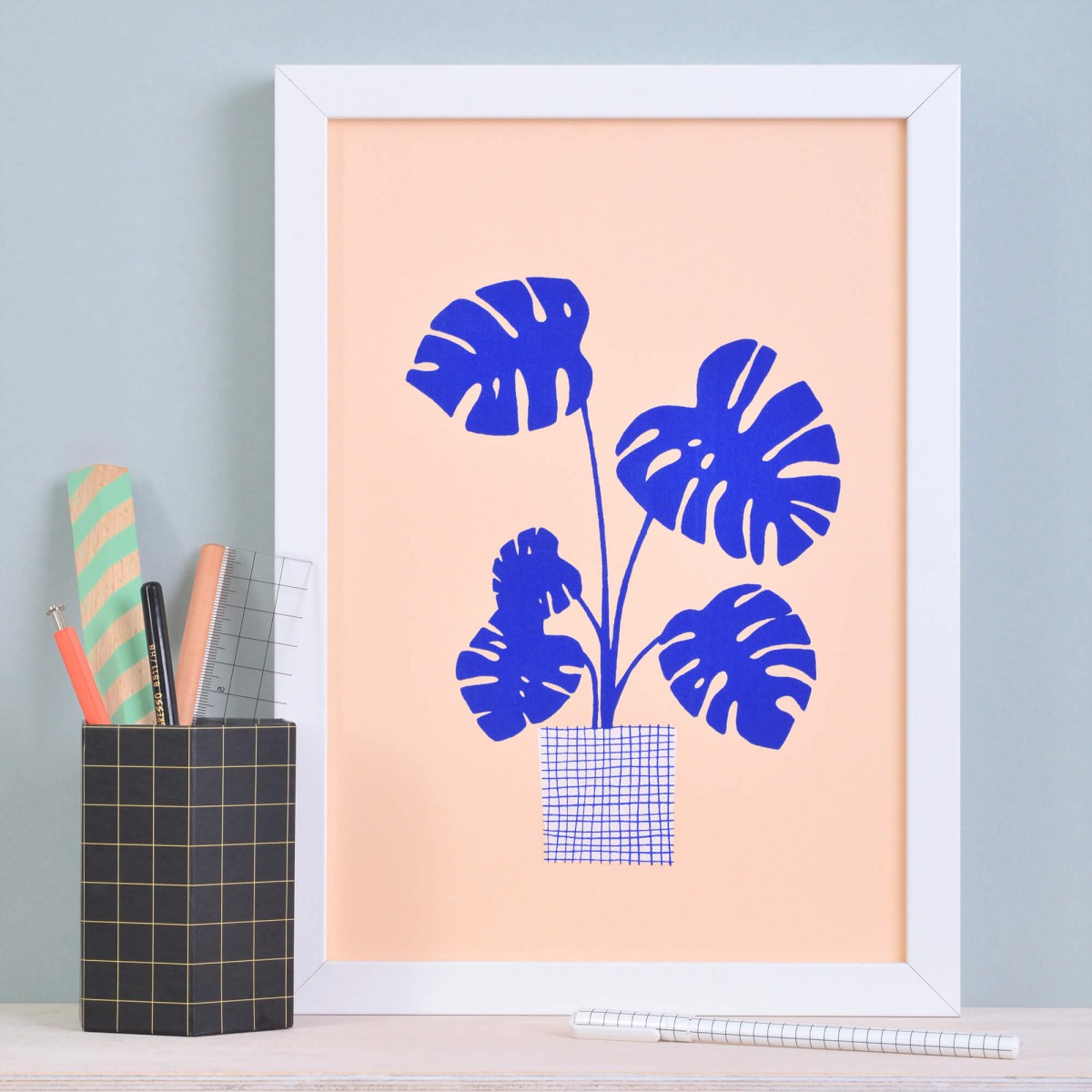 Siebdruck »Monstera« (A4) / fidu—fine paper goods