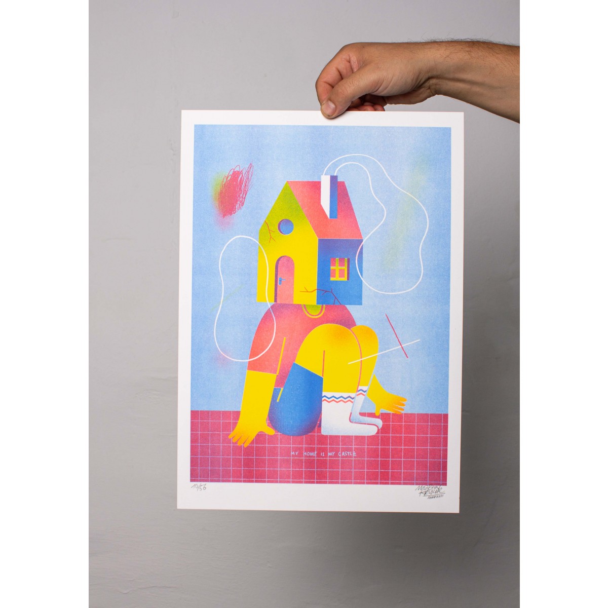 Martin Krusche - Risodruck »My Home Is My Castle« DINA3
