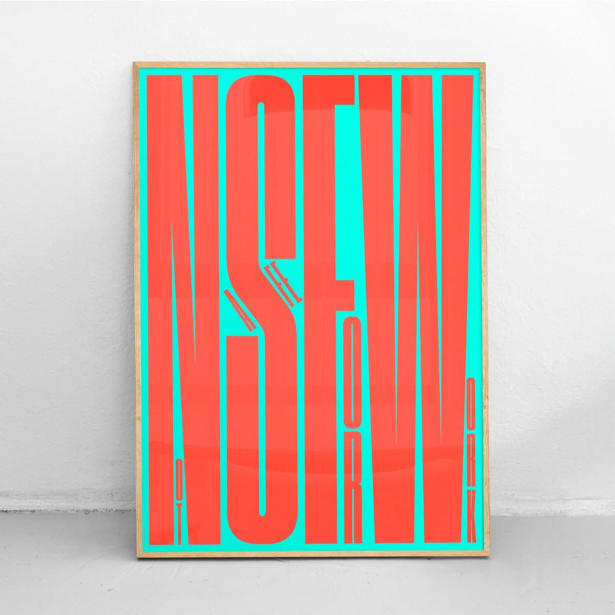 NEW PRINTS ON THE BLOCK 
 / NSFW – Not Safe For Work – Plakat DIN B1 (70 × 100 cm)