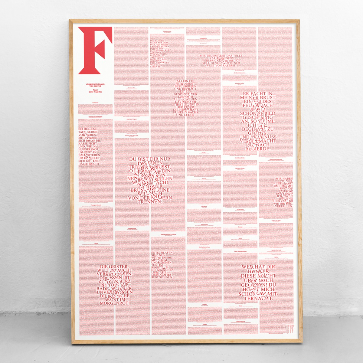 NEW PRINTS ON THE BLOCK / Plakat & Buch »Faust« von Goethe