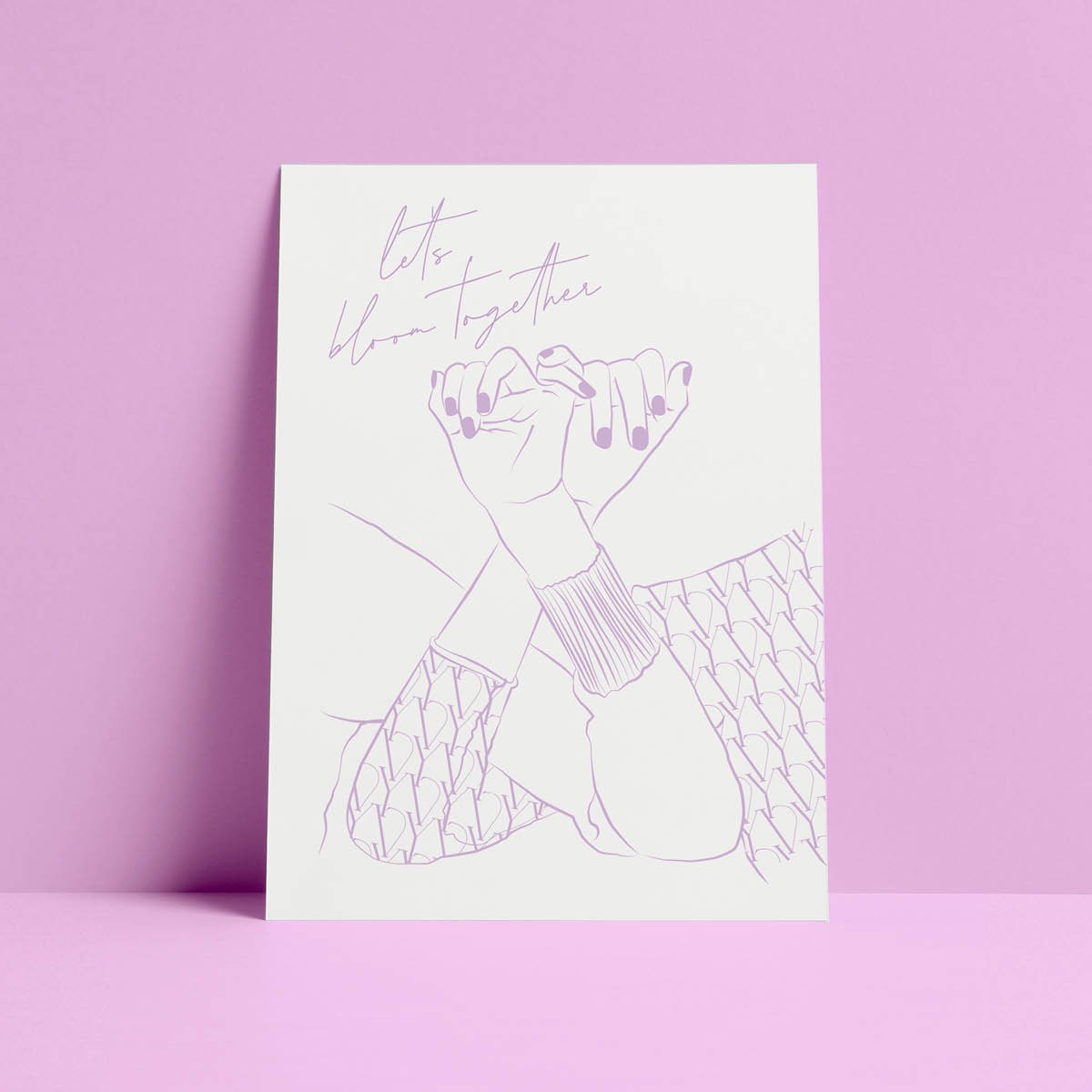 Karte LET’S BLOOM TOGETHER von ODE TO AYVI