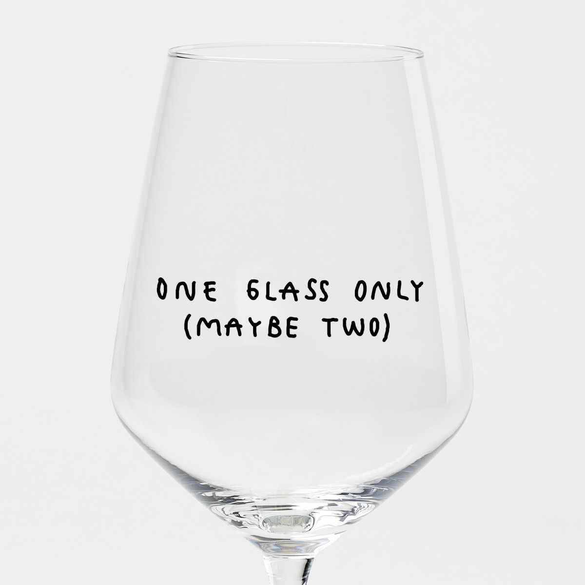 "One Glass Only (Maybe Two)" Weinglas by Johanna Schwarzer × selekkt