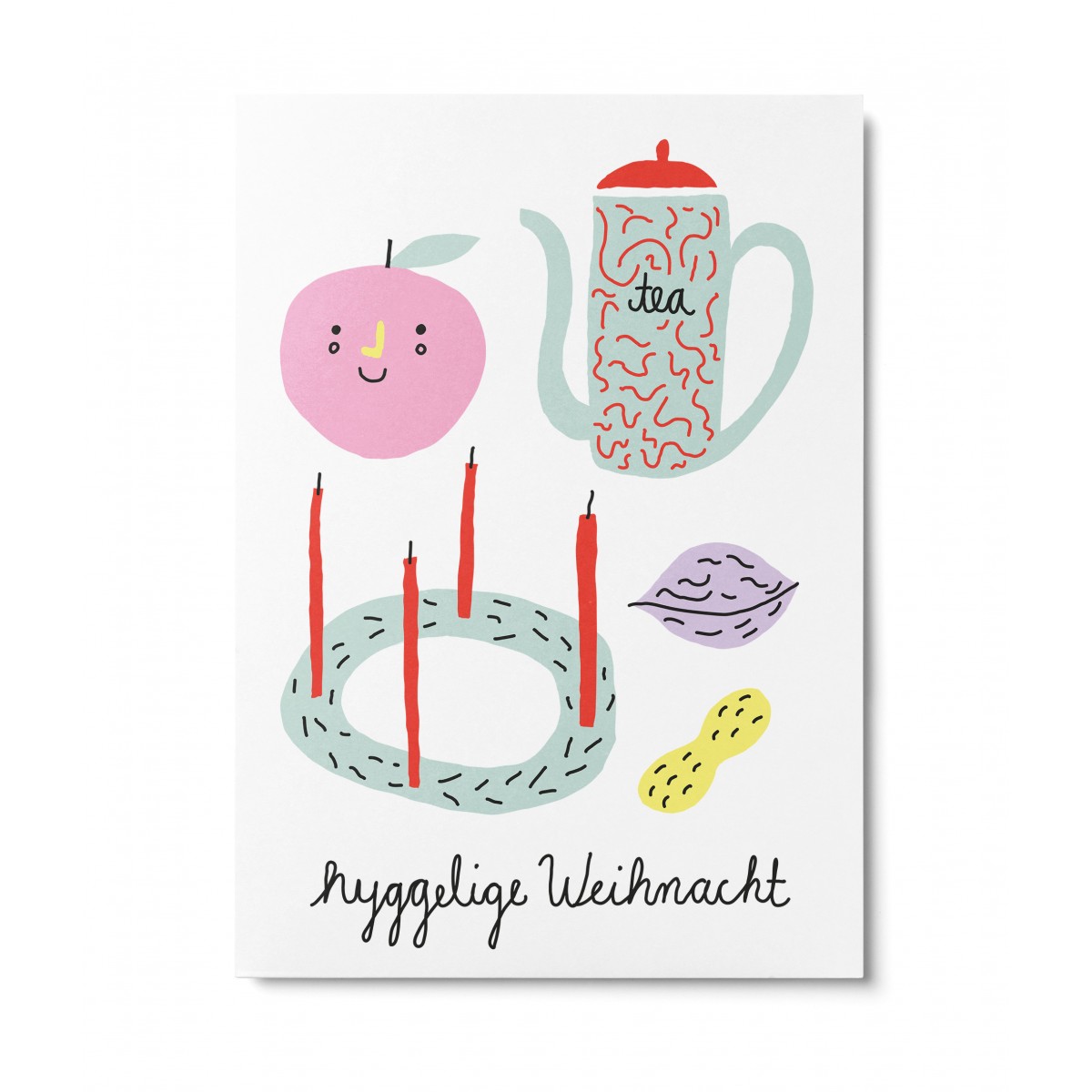 UNTER PINIEN – hyggelig – Postkarte
