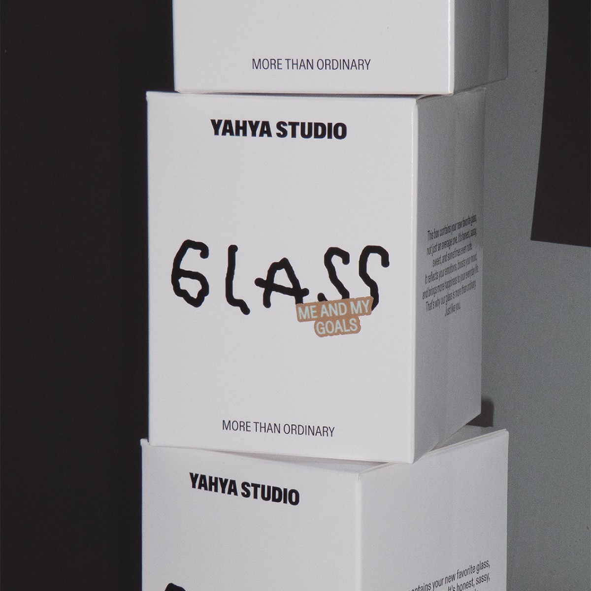 ME AND MY GOALS - 500ML Glas - yahya studio, johanna schwarzer