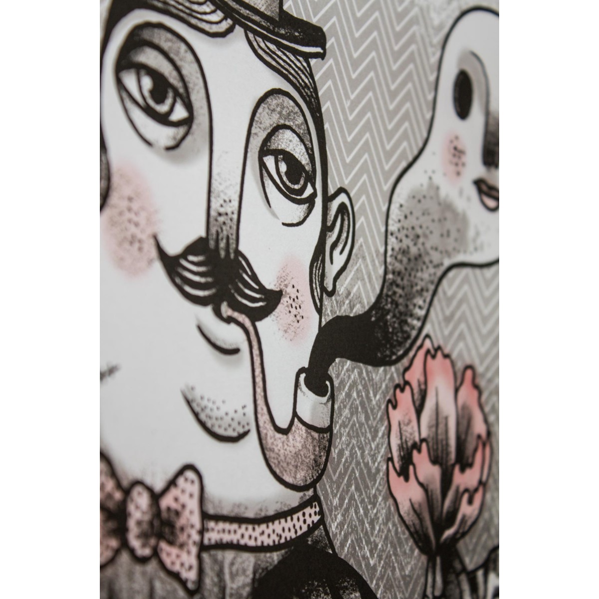 Poster »Corbus Gentleman« 50x70cm, Illustration von Martin Krusche