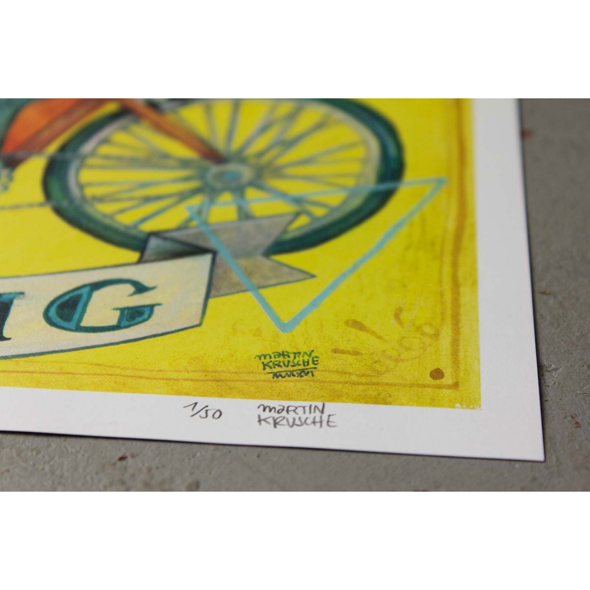 Artprint »Cyclist« DIN A3