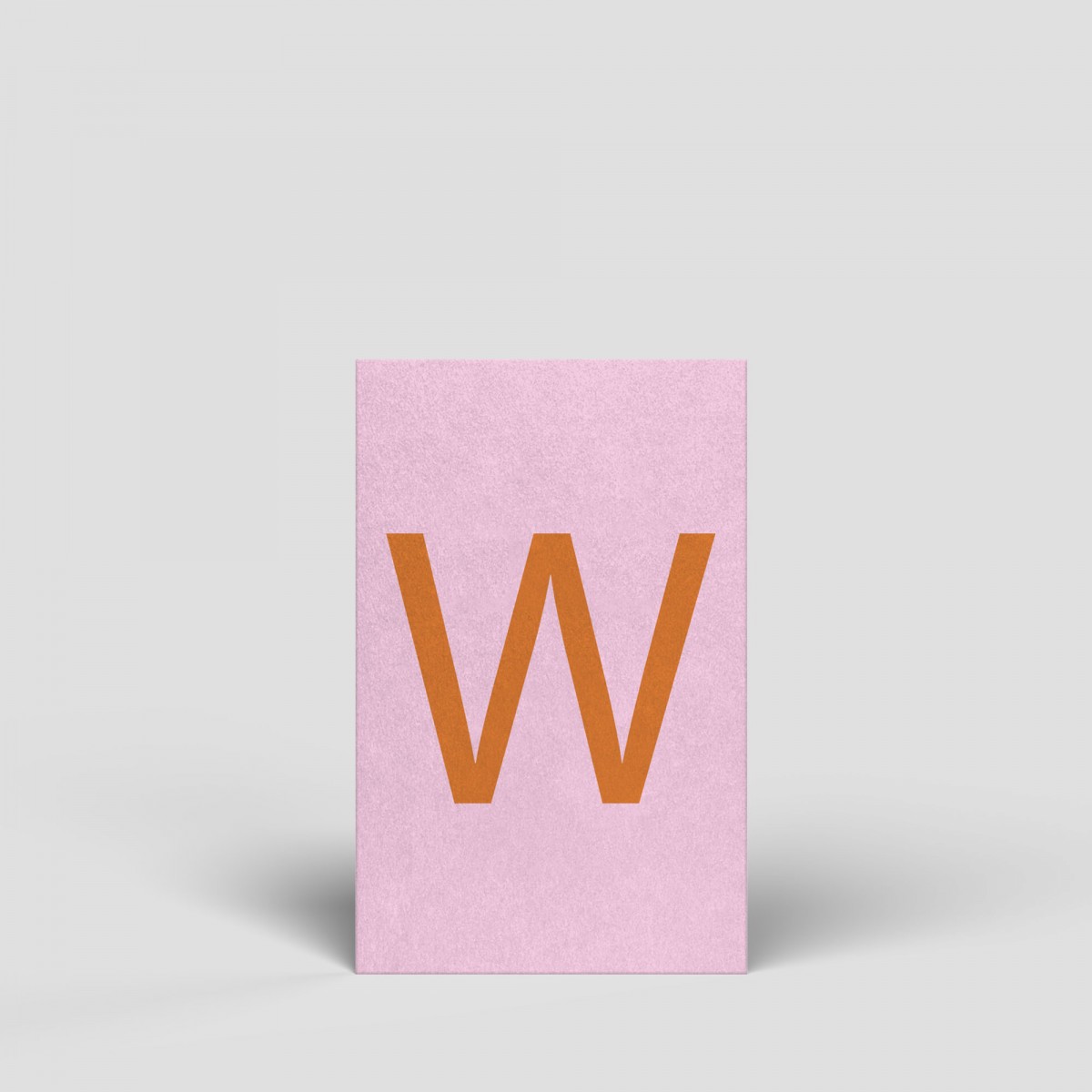 Midikarte - Buchstabe W - Nr. 184 - Naturbedacht