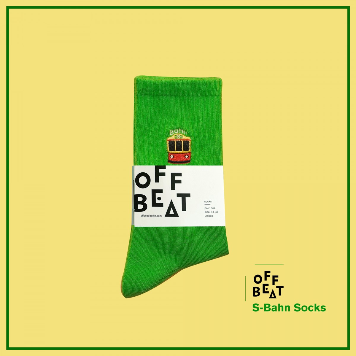 Gerippte S-Bahn Berlin Socken von Offbeat