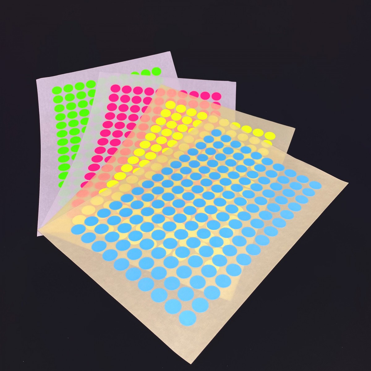 PAPER STICKY DOTS / For NOW IS BETTER Calendar / 4 sheets