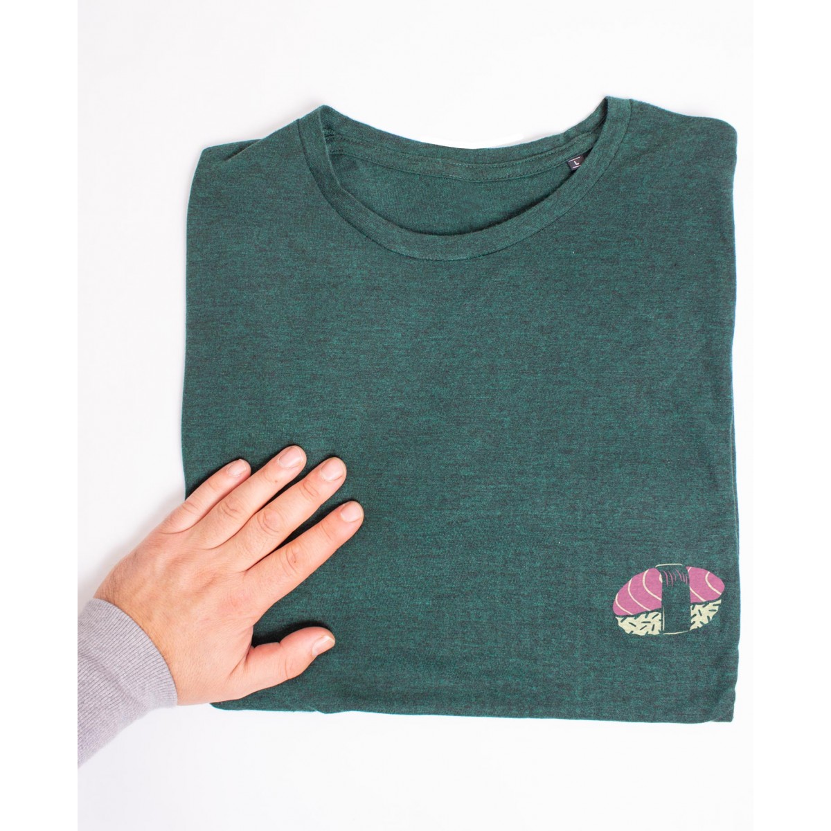 Martin Krusche - Männershirt »Salmon Nigiri« Heather Forest