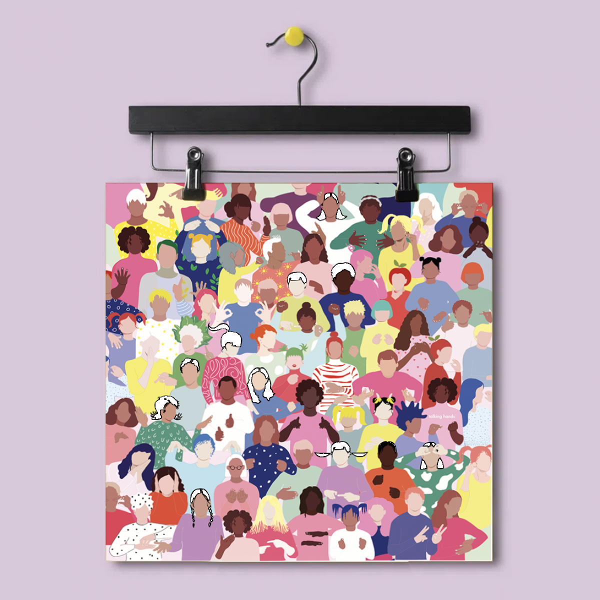 talking hands flipbooks – Poster "Sign Bright"
