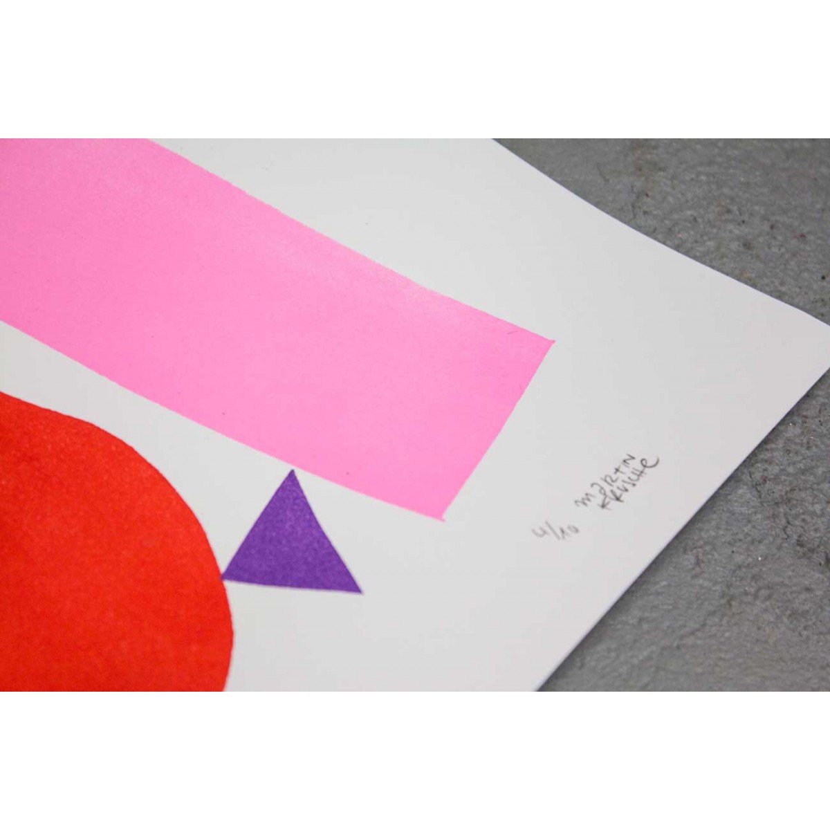 Martin Krusche - Stencilprint »Social Distancing #1« 50x70cm