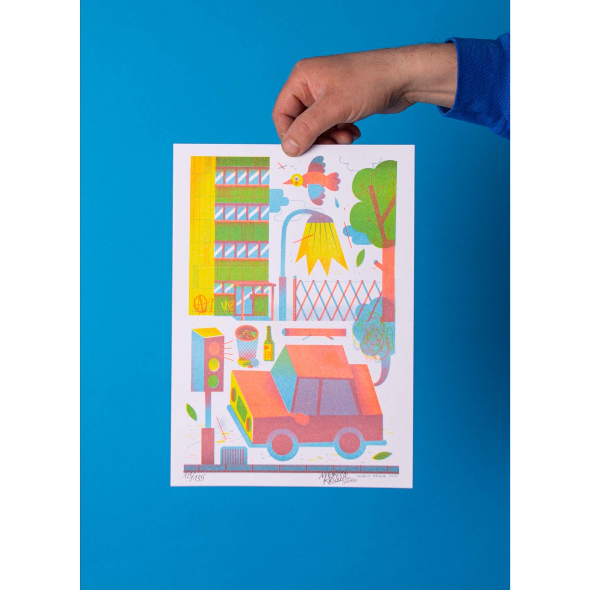 Martin Krusche - Risographie »Stadt«, 21x29,7cm