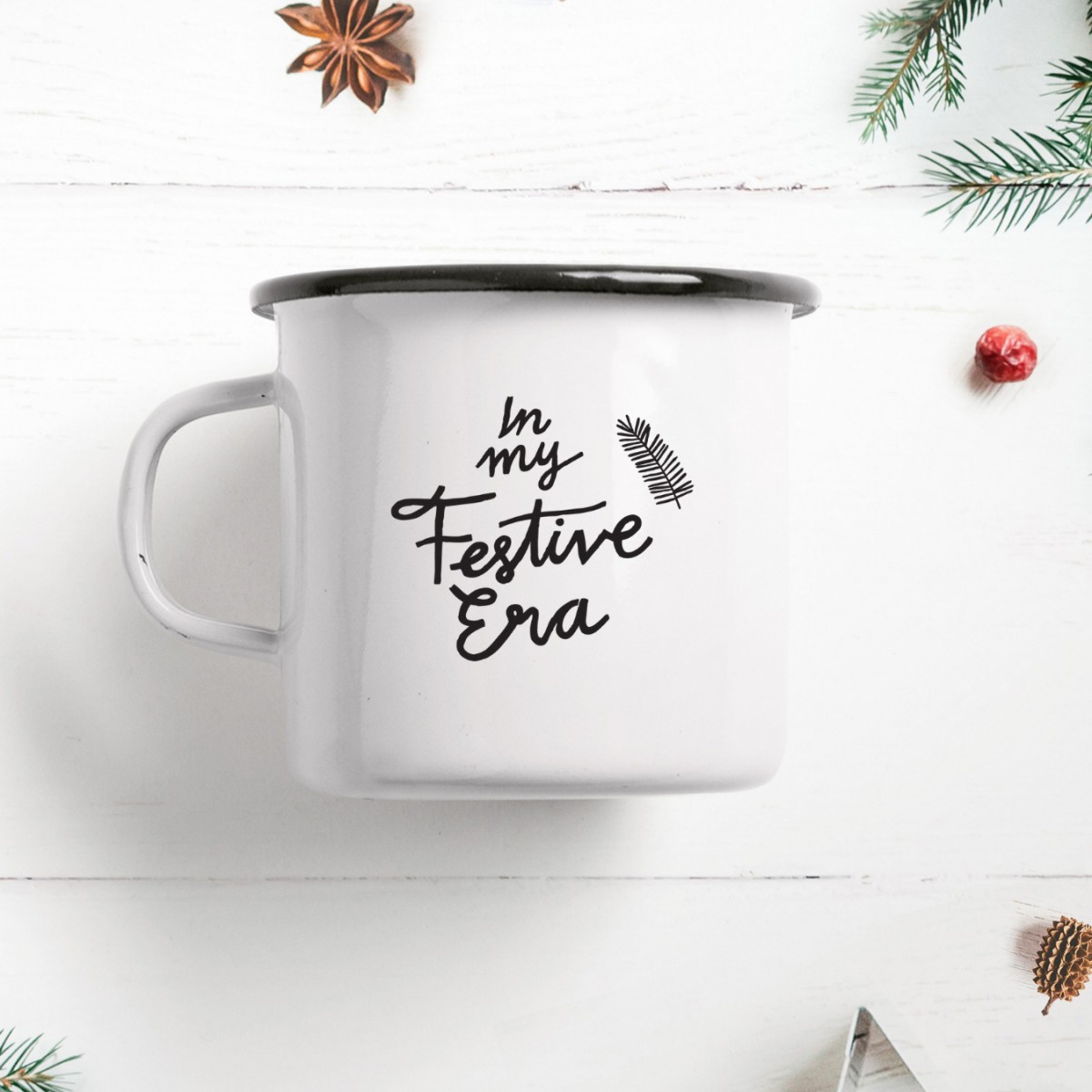 typealive / Emaillebecher Tasse / Festive Era