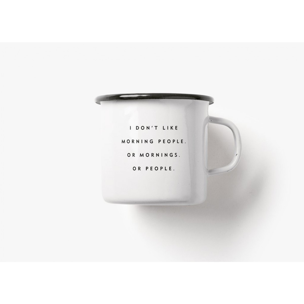 typealive / Emaillebecher Tasse / Morning People