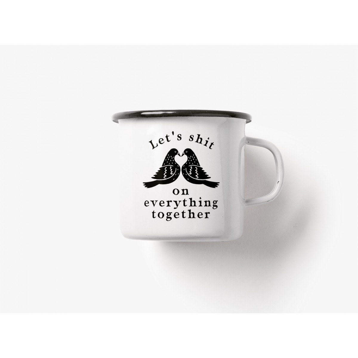 typealive / Emaillebecher Tasse / Shit