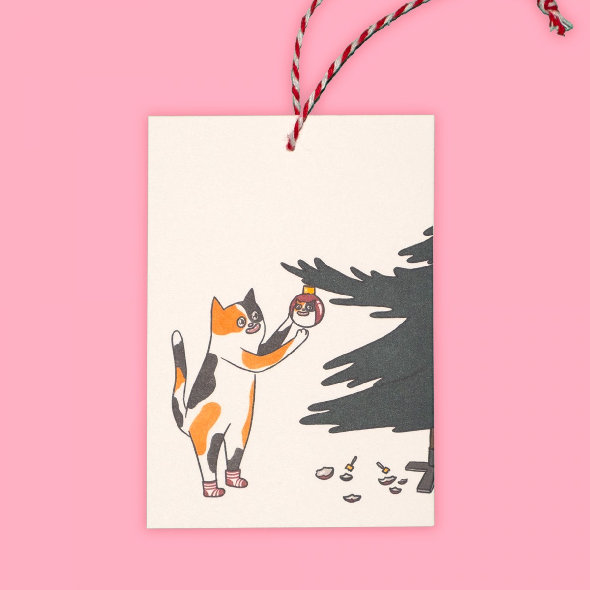 The Naughty District - »Geschenkanhänger mit Dinos und Tieren für Weihnachtsgeschenke«
