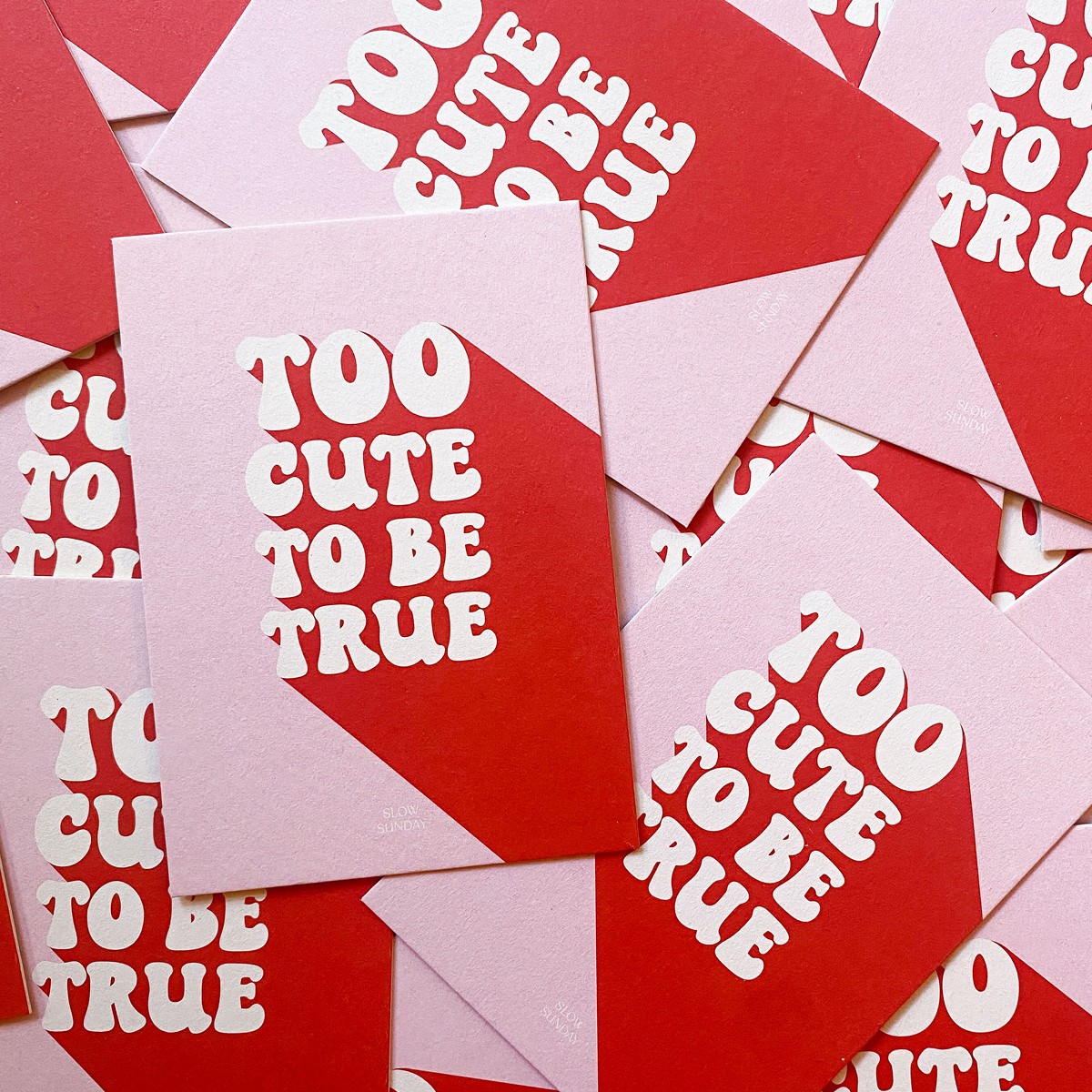 Too Cute To Be True | Grußkarte, Postkarte | Slow Sunday Studio