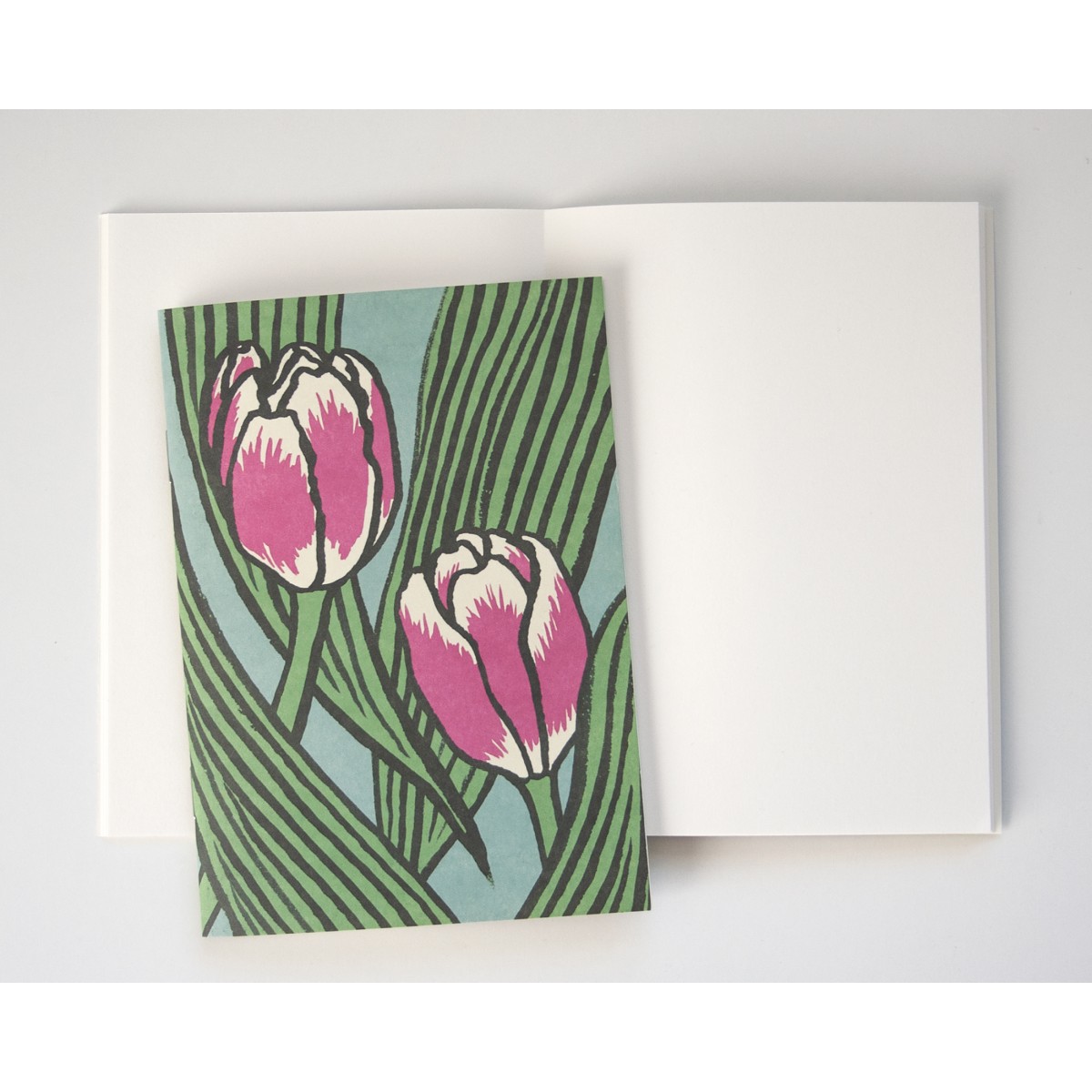 Notizheft A6 mit Tulpen // Papaya paper products