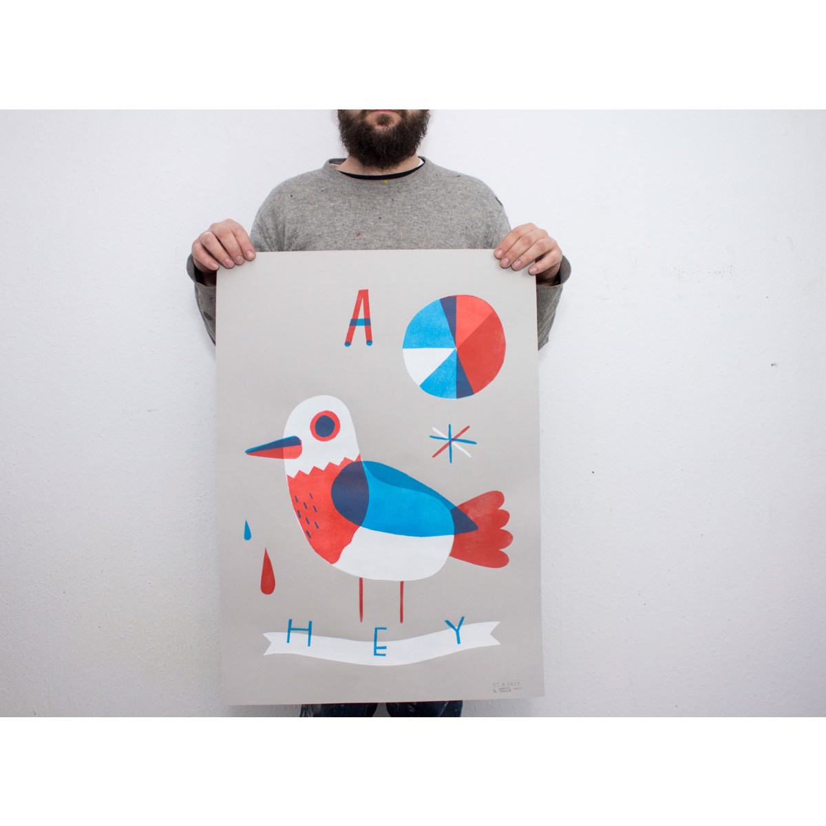 Martin Krusche – Stencil Artprint »TWEET«, 50x70cm