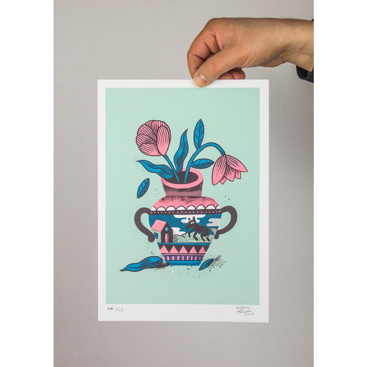 Martin Krusche - Fineartprint »Vase« DIN A4