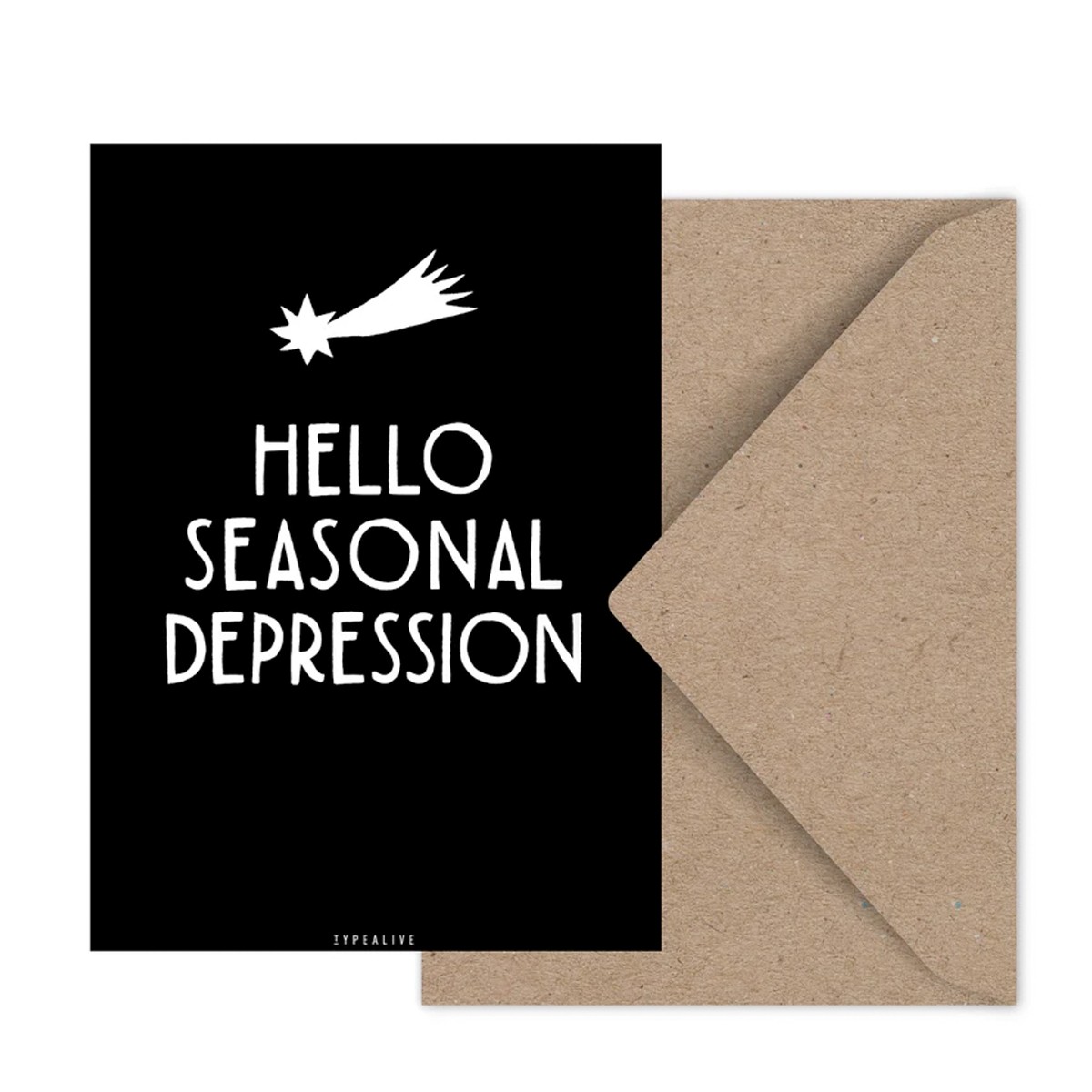 typealive / Weihnachtskarten 4er Set / Seasonal Depression