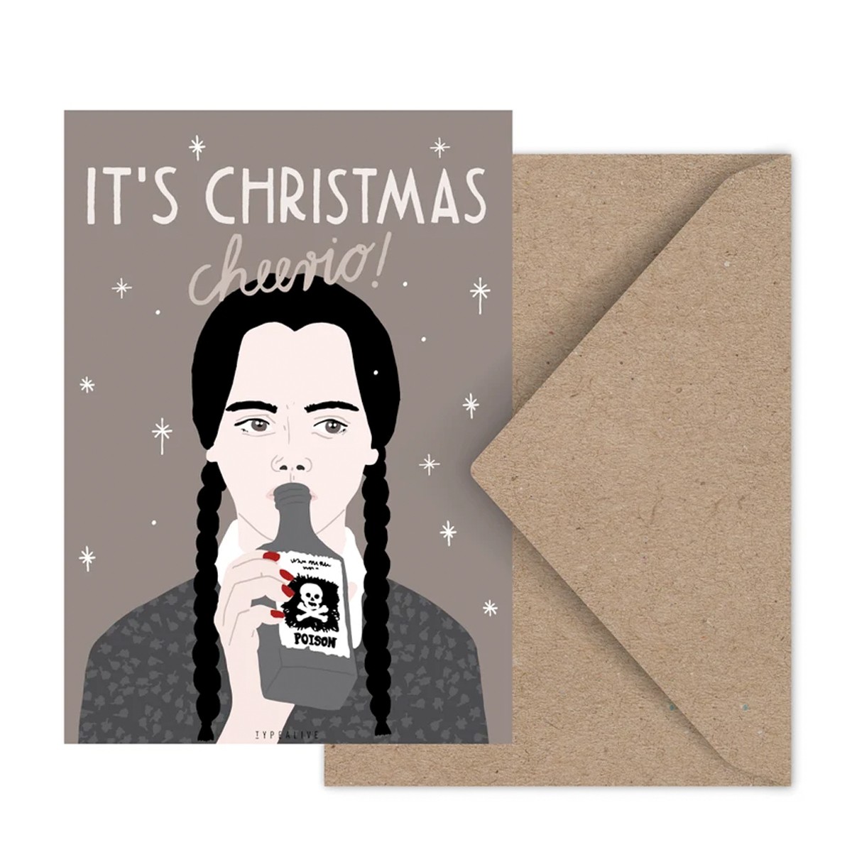 typealive / Weihnachtskarten 4er Set / Unfortunately Christmas