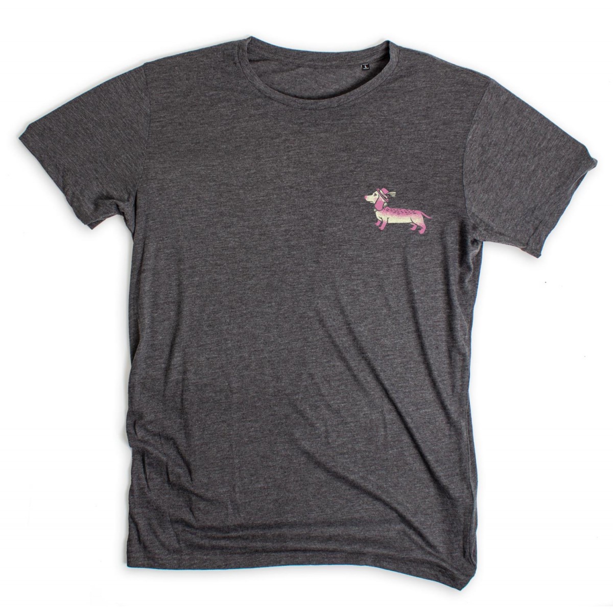 Martin Krusche - T-Shirt »Wiener Dog« Dark Heathergrey