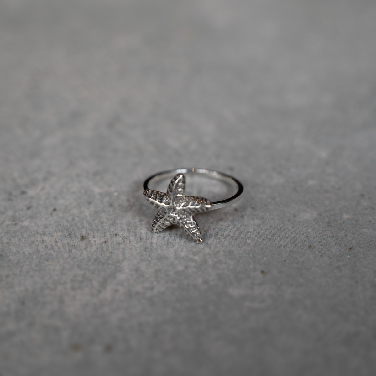 Ring Seestern Silber Fünf Clothing