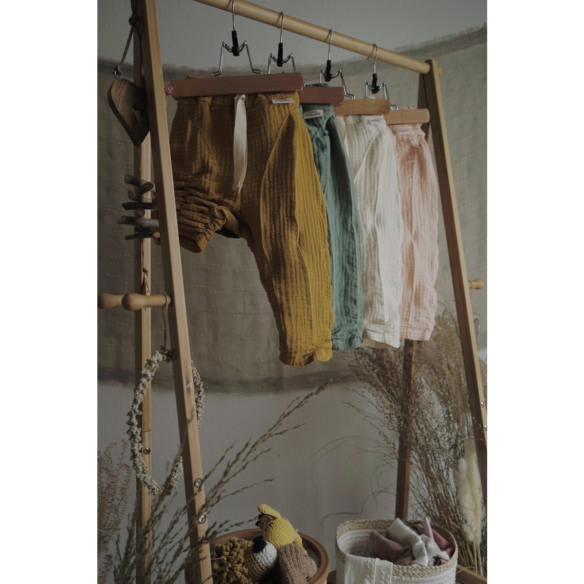 manymooons | mitwachsende Hose | tragbar 0-2 Jahre | 