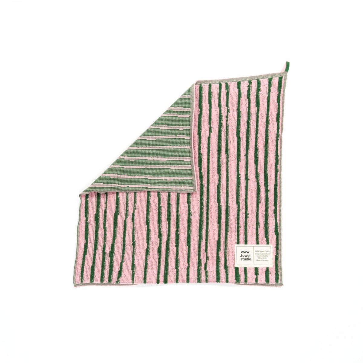 Towel.Studio | Stripe Küchenhandtuch | Pink & Green