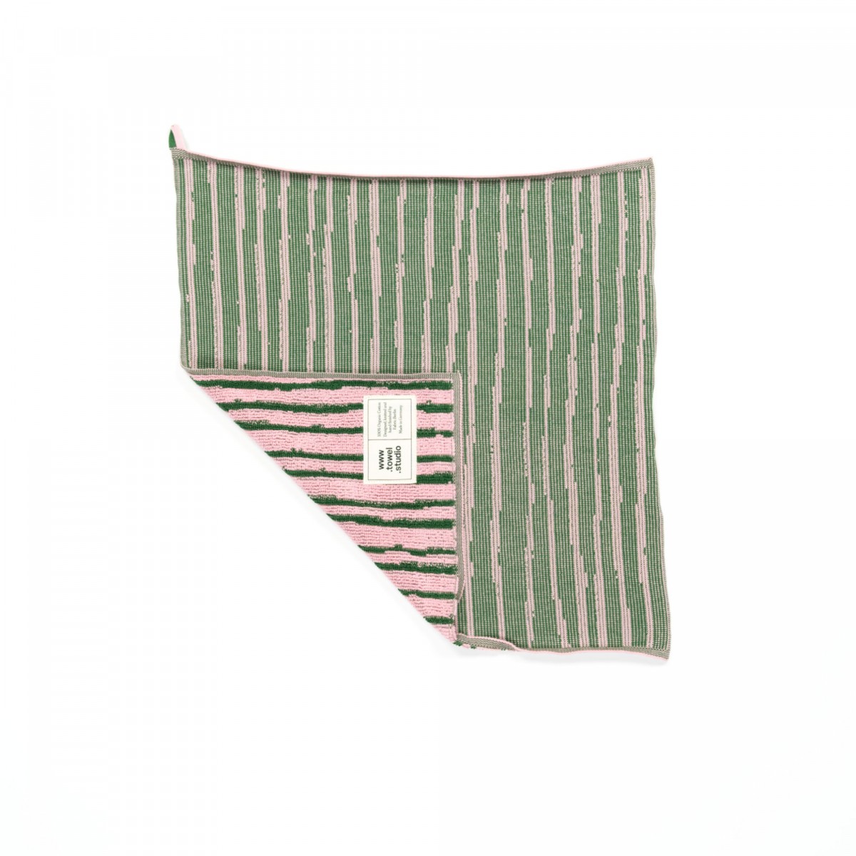 Towel.Studio | Stripe Küchenhandtuch | Pink & Green