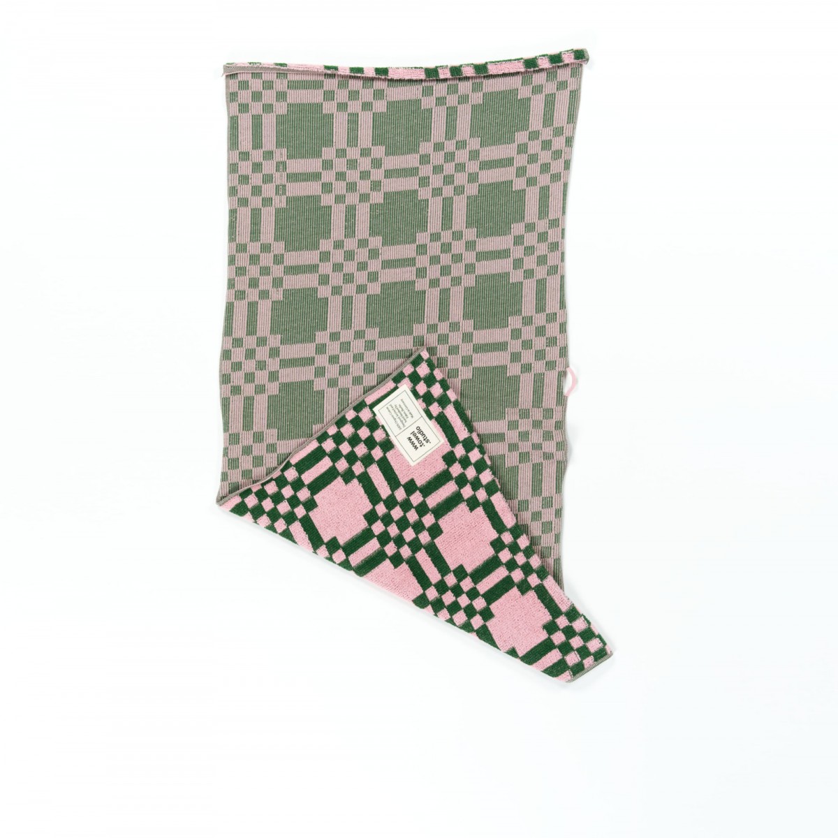 Towel.Studio | Weave Handtuch | Pink & Green