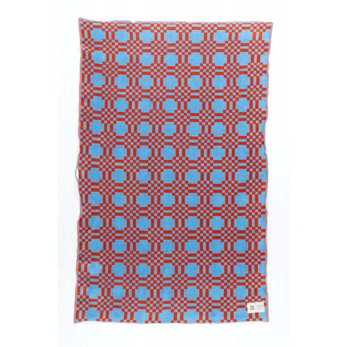 Towel.Studio | Frottee Strandtuch Weave | Sky & Brick