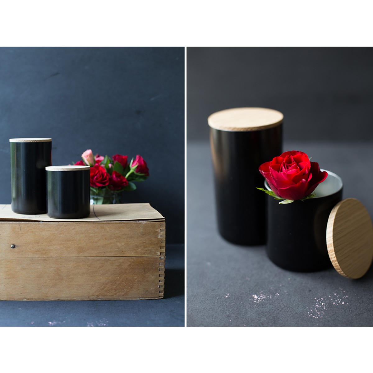 Upcycling Dose FIRE schwarz