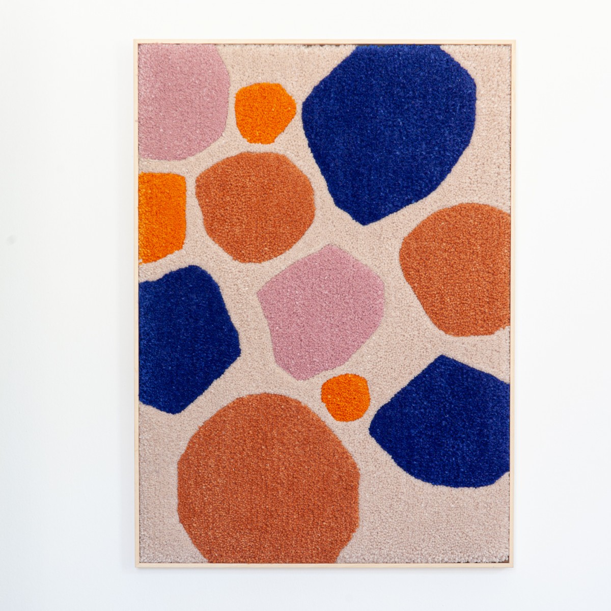 Gerahmter Wandteppich - STONES COLORFUL // Rosa Rauscher